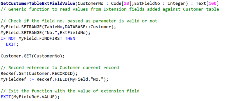 #tableextension #dynamicsNAV #businesscentral